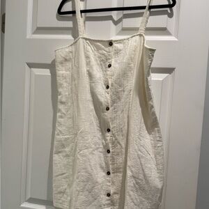 MINKPINK Cream Button-Front Mini Dress